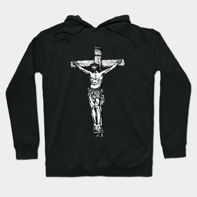 Jesus Christ Cross Christian Design Hoodie by Utopia Shop